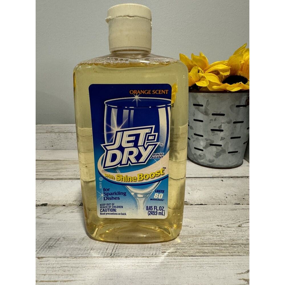 Finish Jet Dry Original Shine Boost Rinse & Drying Agent 8.45oz Orange Scent